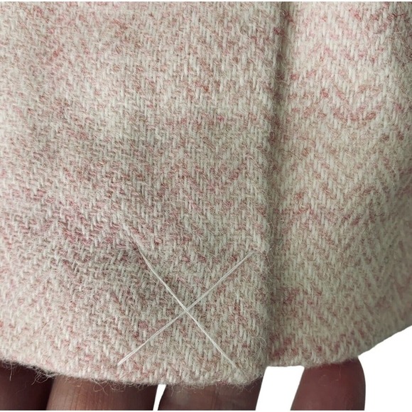Talbots Wool Blend Herringbone Blazer Womens Plus 16 Pink Surgeon Cuffs NWT $179 - Picture 11 of 12